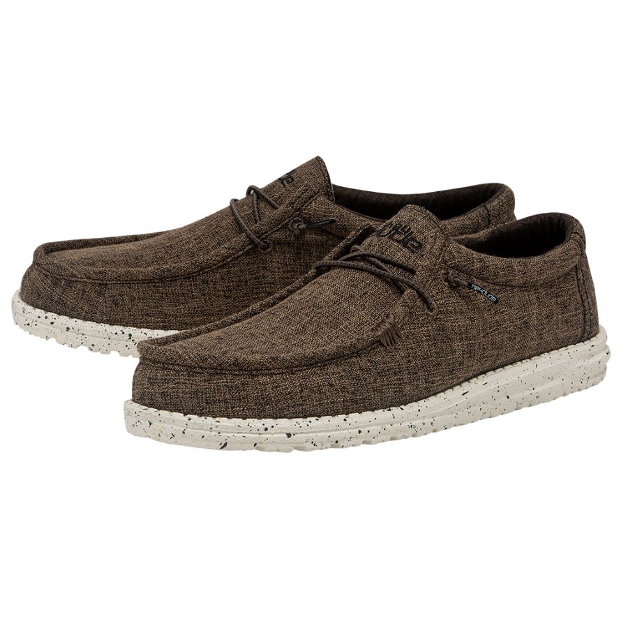 WALLY ECO LINEN DARK BROWN