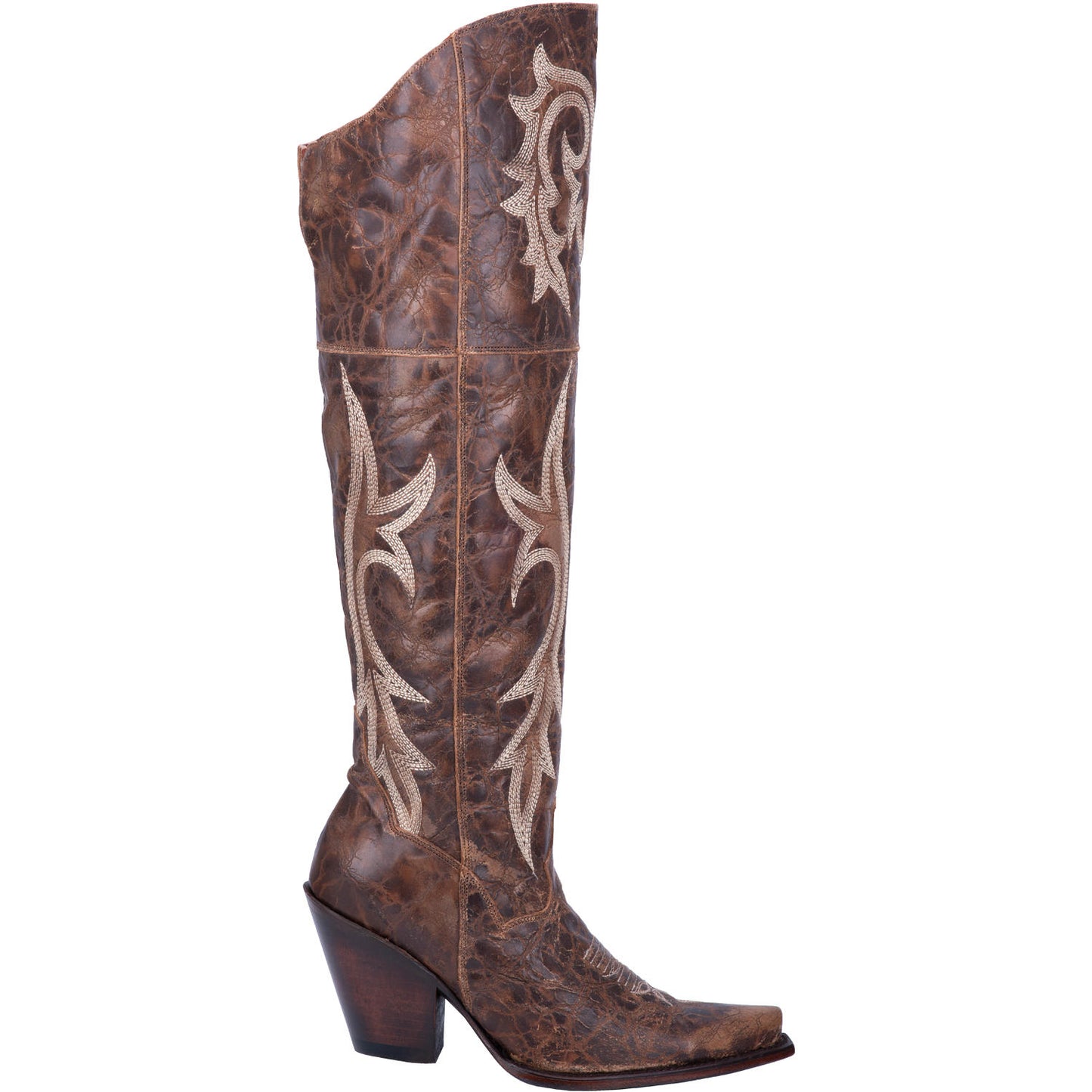 DAN POST WOMEN'S JILTED KNEE HIGH WESTERN BOOTS