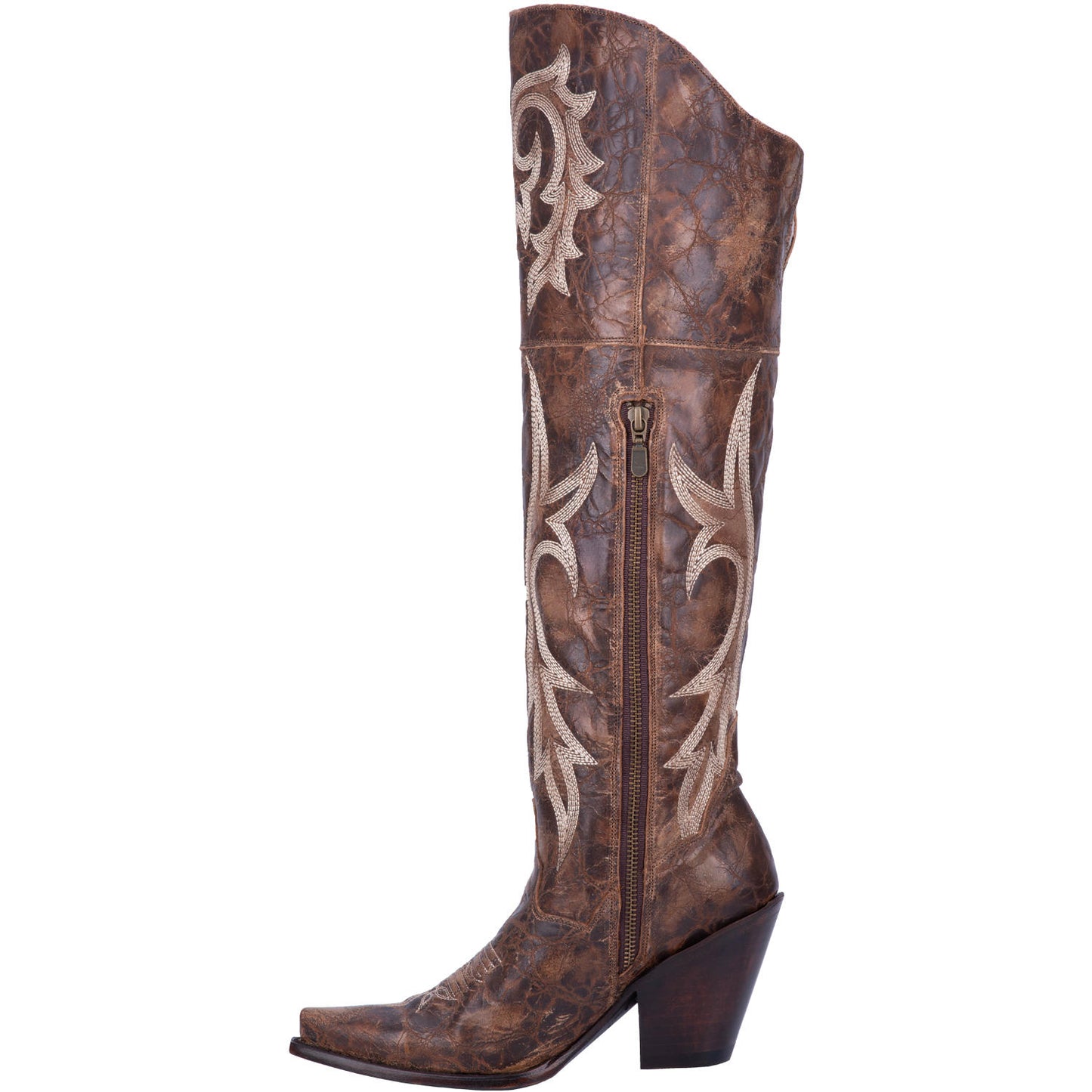 DAN POST WOMEN'S JILTED KNEE HIGH WESTERN BOOTS